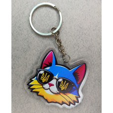 Брелок акриловий  Cat