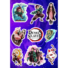 Стикерпак аніме Demon slayer Клинок, що розсікає демонів