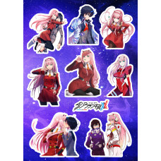 Стикерпак аниме Darling in the franxx Милый во франксе