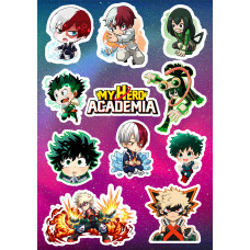 Стикерпак аніме My hero academia Моя геройська академія