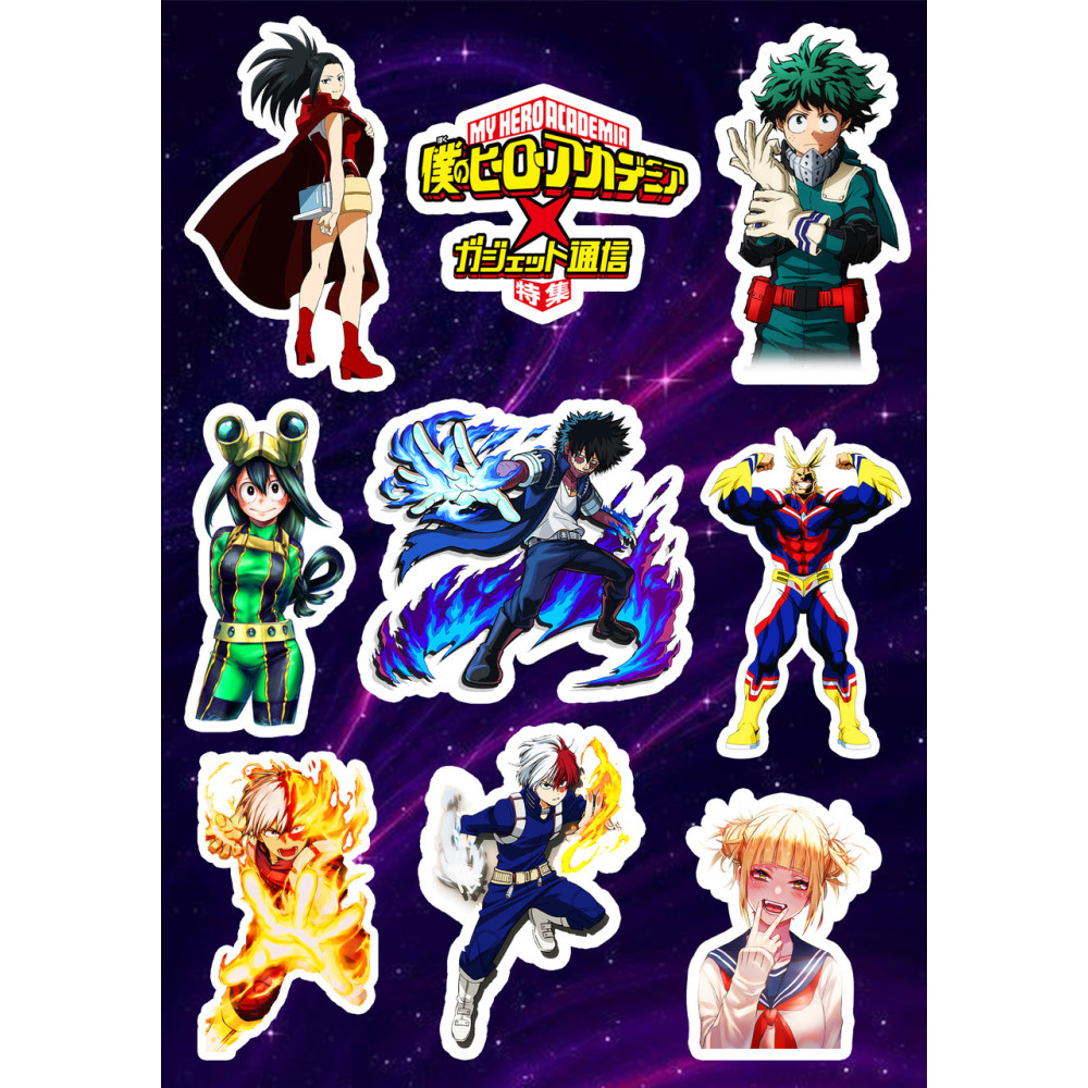 Стикерпак аніме My hero academia Моя геройська академія