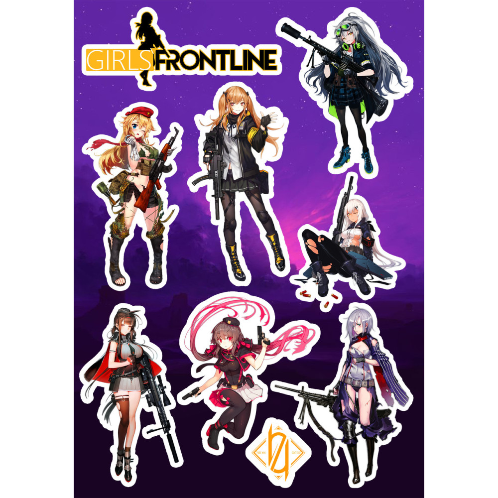 Стикерпак аніме Girls Frontline Дівчата на лінії фронту
