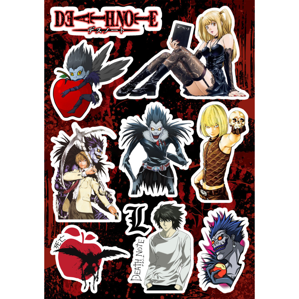 Стикерпак аніме Death note Зошит смерті