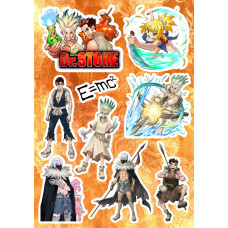 Стикерпак аніме Dr. Stone Доктор стоун