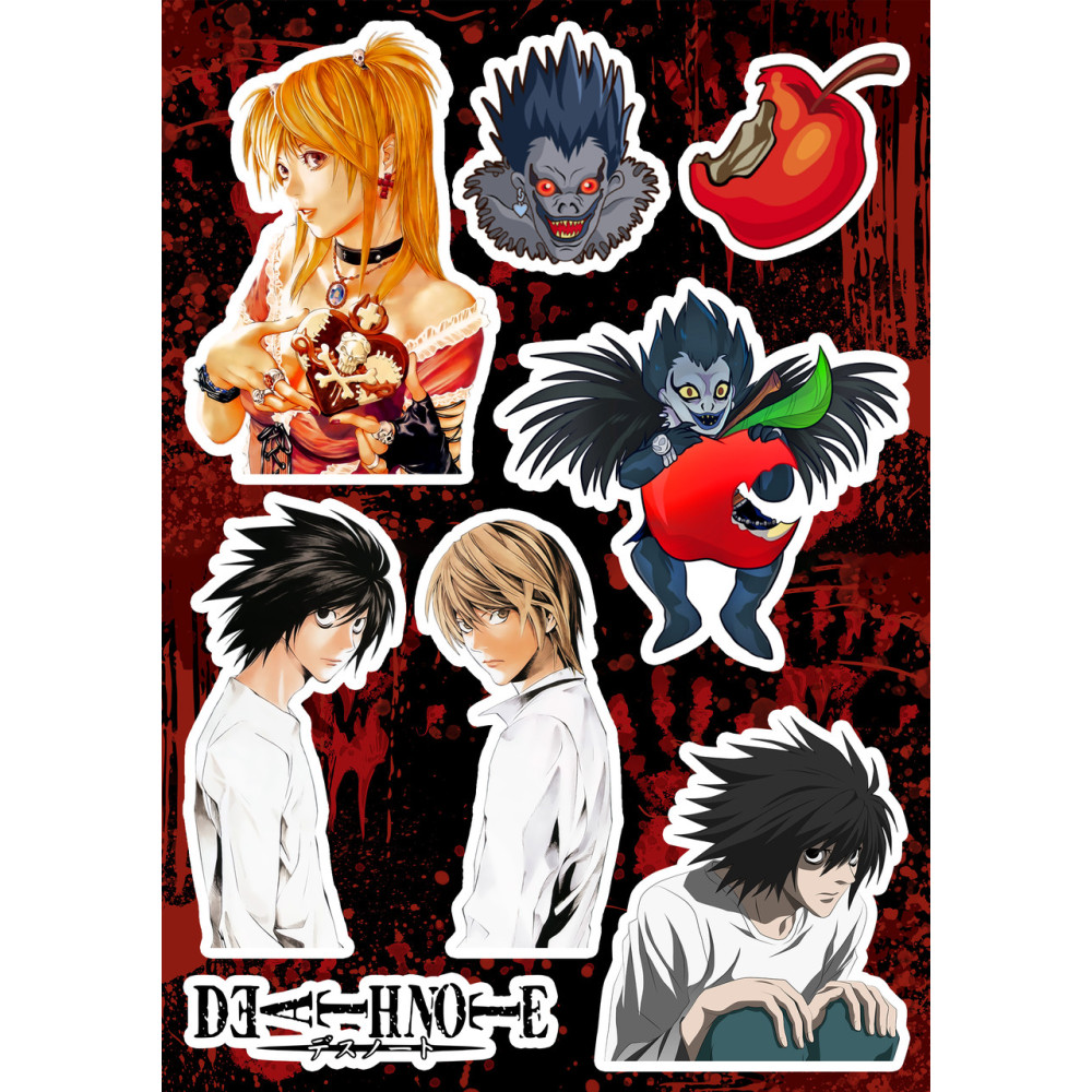 Стикерпак аніме Death note Зошит смерті