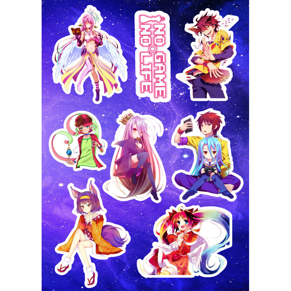 Стикерпак аніме No game no life Немає гри немає життя