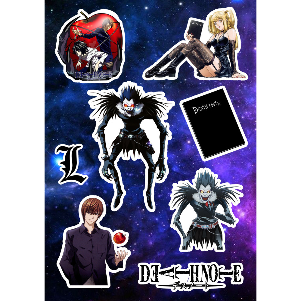 Стикерпак аніме Death note Зошит смерті