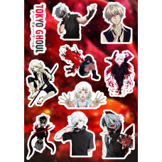 Стикерпак аніме Tokyo ghoul Токійський гуль