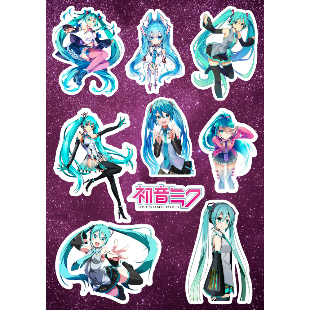 Стикерпак аниме Hatsune Miku Хатсуне Мику