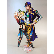 Колекційна акрилова фігурка аніме JoJo’s Bizarre Adventure Дзьотаро Кудзьо і Джолін Куджо 165мм