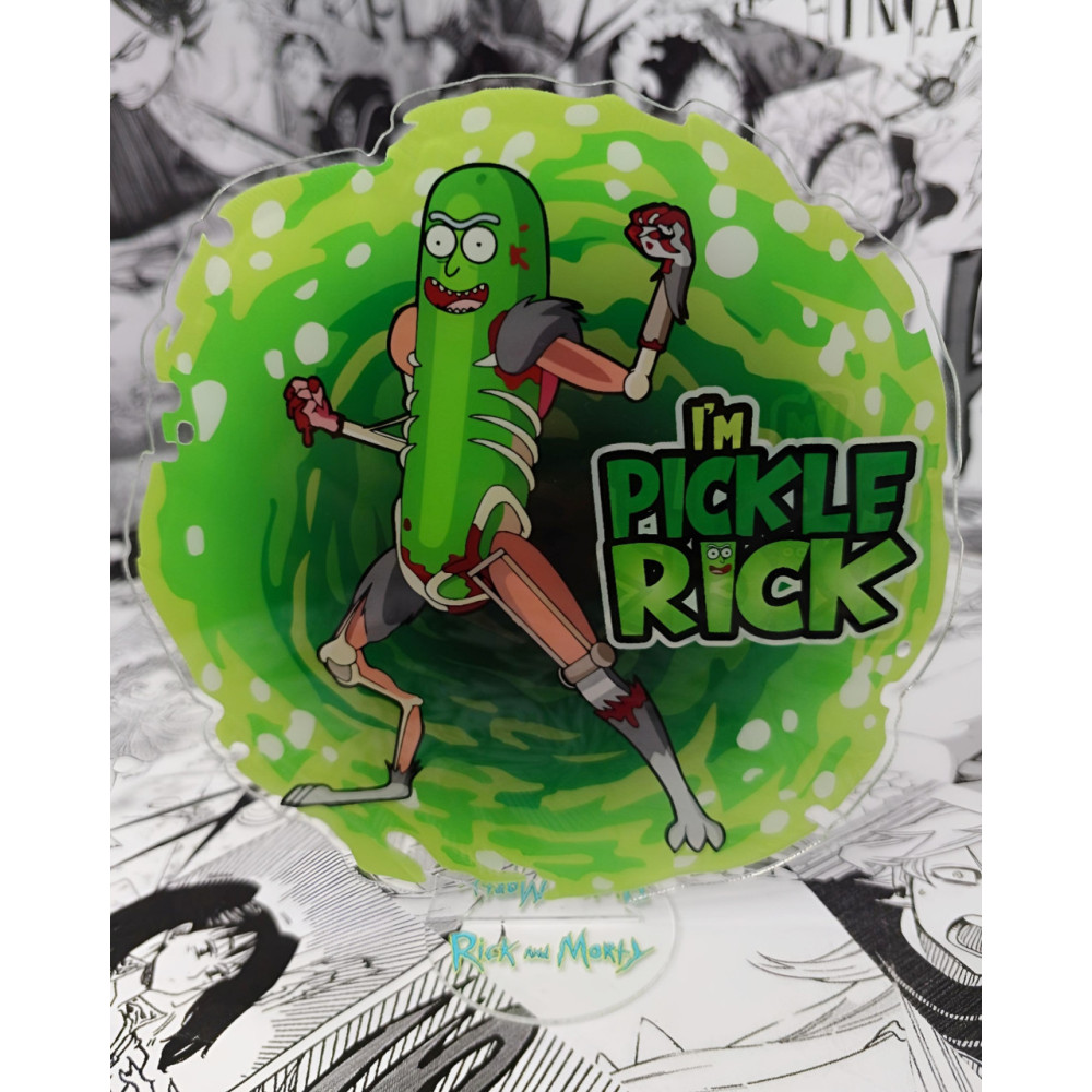 Колекційна акрилова фігурка Rick And Morty Pickle Rick 165мм