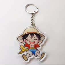Брелок акриловий аніме One Piece (великий куш) Манкі Д. Луффі